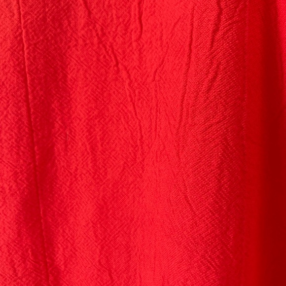 Vintage 1980's Red Over-sized Button Down Shirt, With Tags! Size Large - Picture 9 of 10